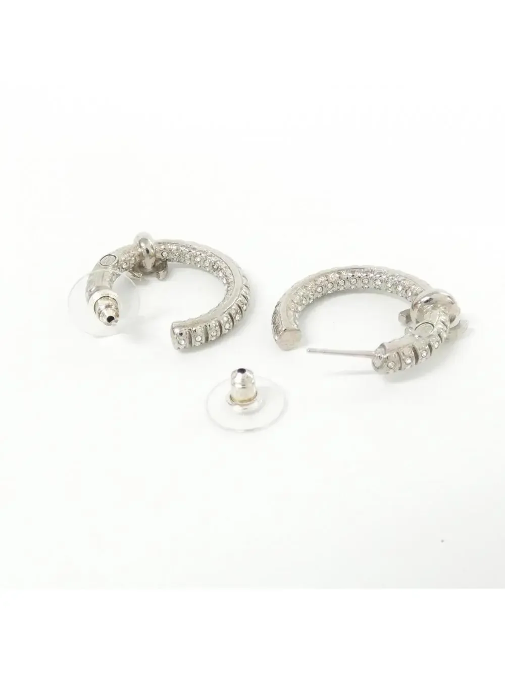 Chanel Earrings Silver-Tone Metal #327503C12B